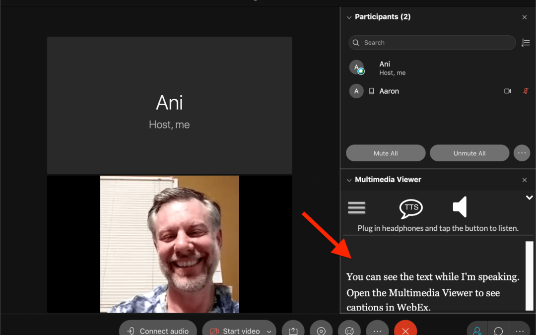 How to enable WebEx live captions and translations
