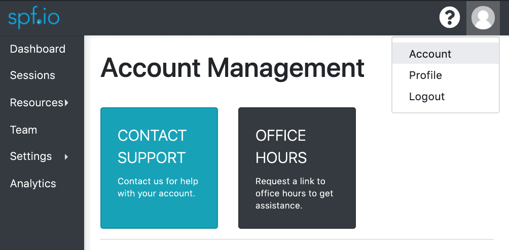 Get support with spf.io office hours