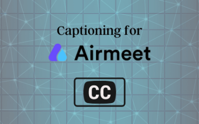 A new way to add captions for Airmeet