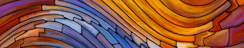 waves of stained glass