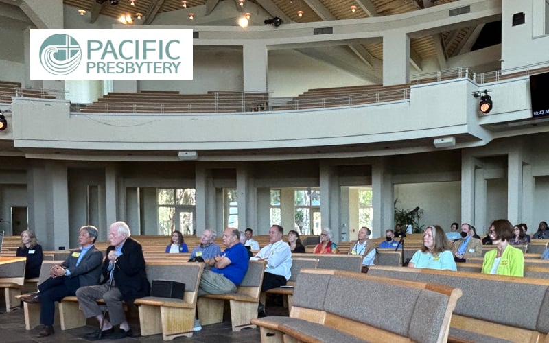 Pacific Presbytery members during a meeting in September 2023