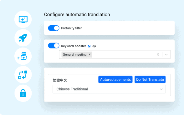 Tailor the AI features to your needs
