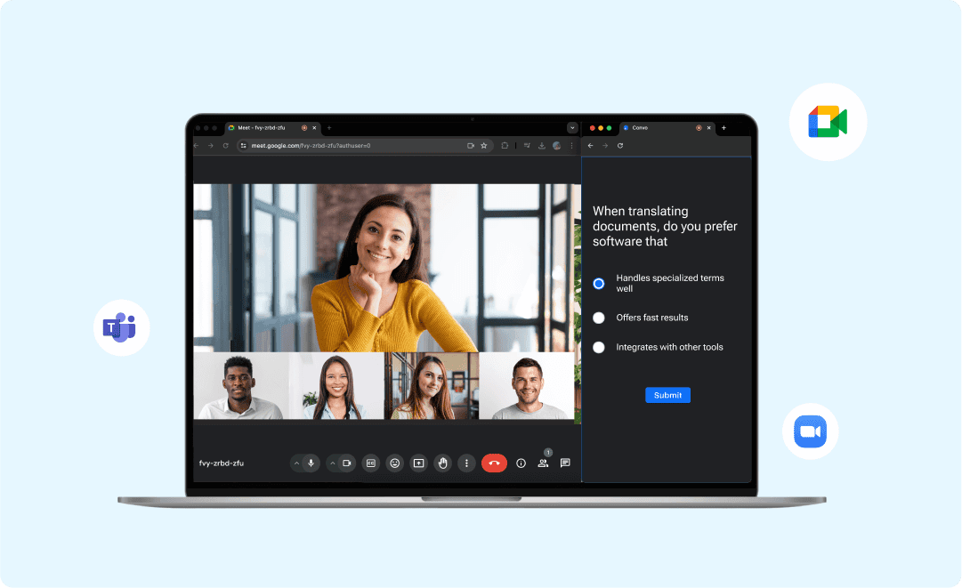 How Multilingual Polls work in online
