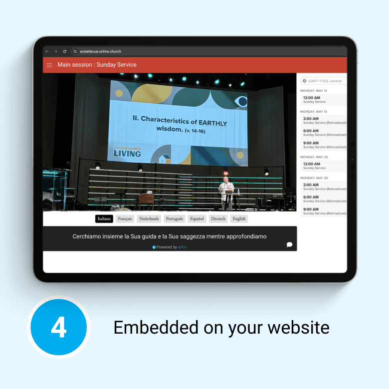 4) Embed spf.io on your website or app to reach online audience