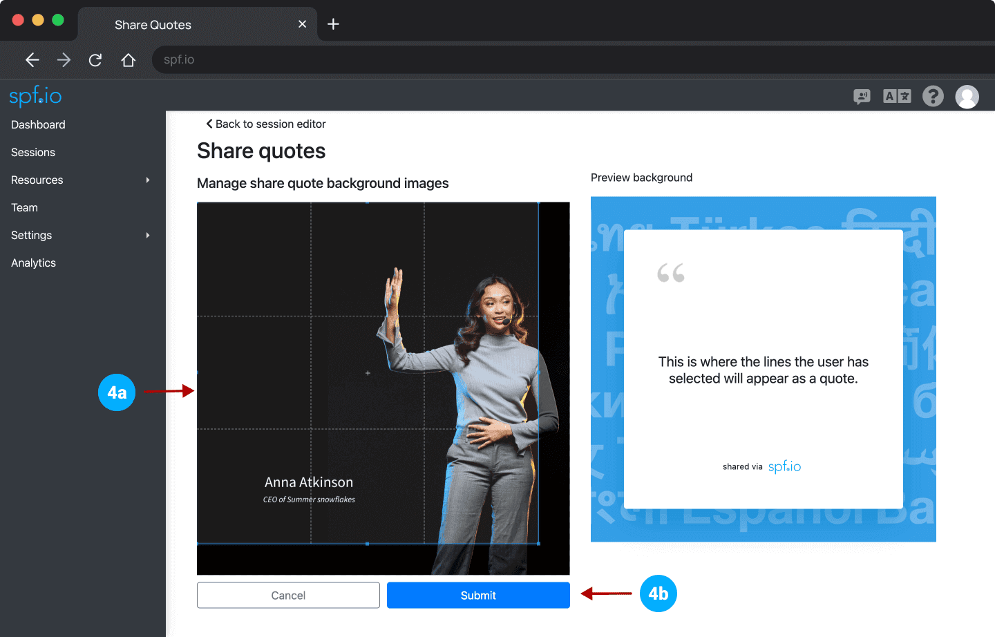 Step 4 edit image background