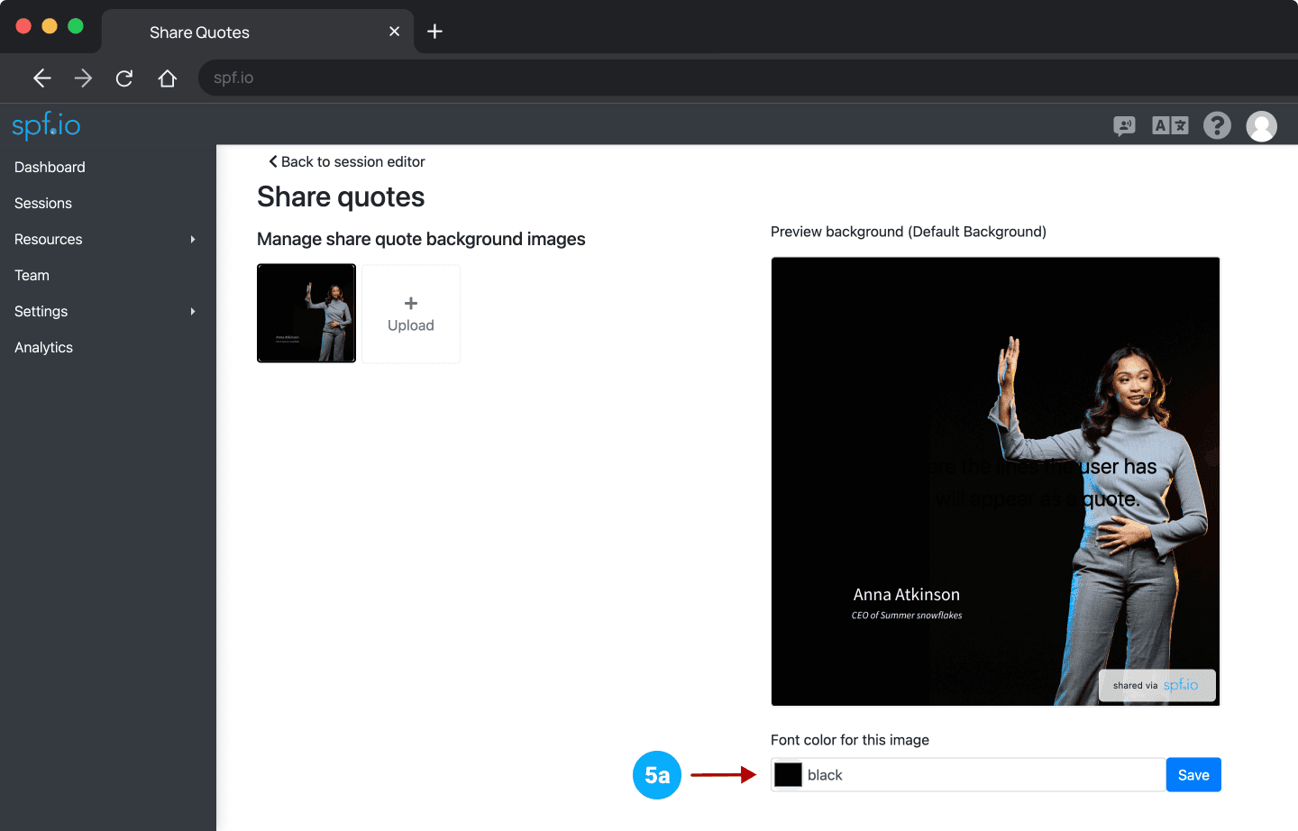 Step 5a edit color of each image