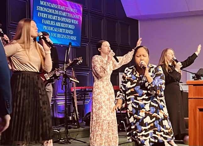 A Sunday service at FAC Radford.