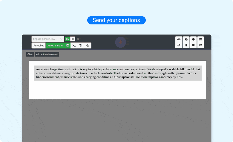 Deliver captions and subtitles your way for live and recorded content