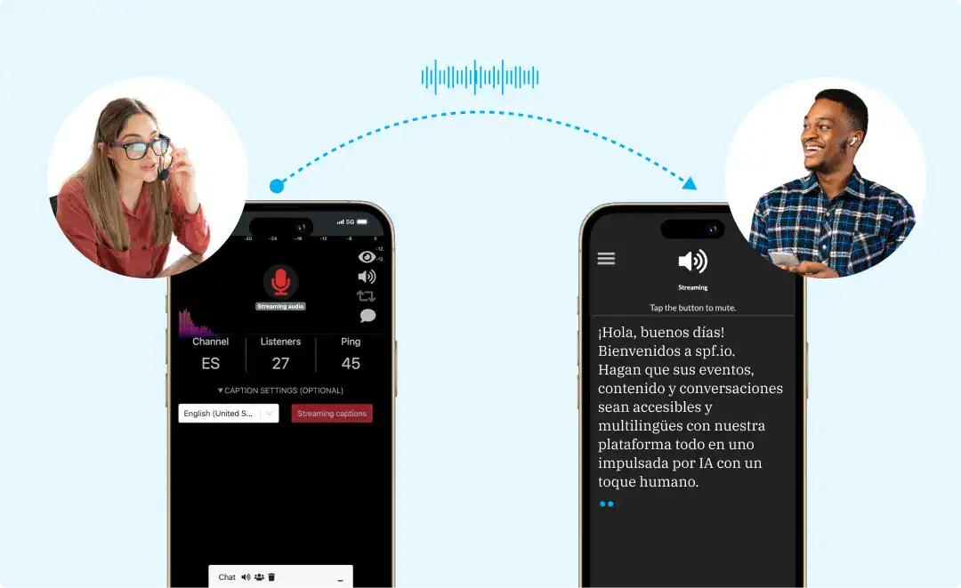Enable remote interpretation from anywhere using spf.io audio live streaming-feature