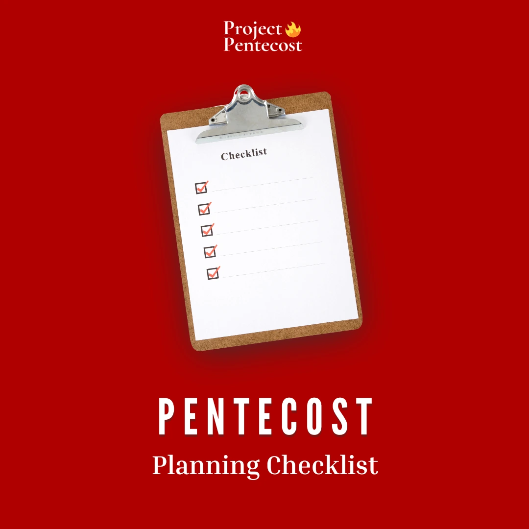 Pentecost planning checklisr resource kit