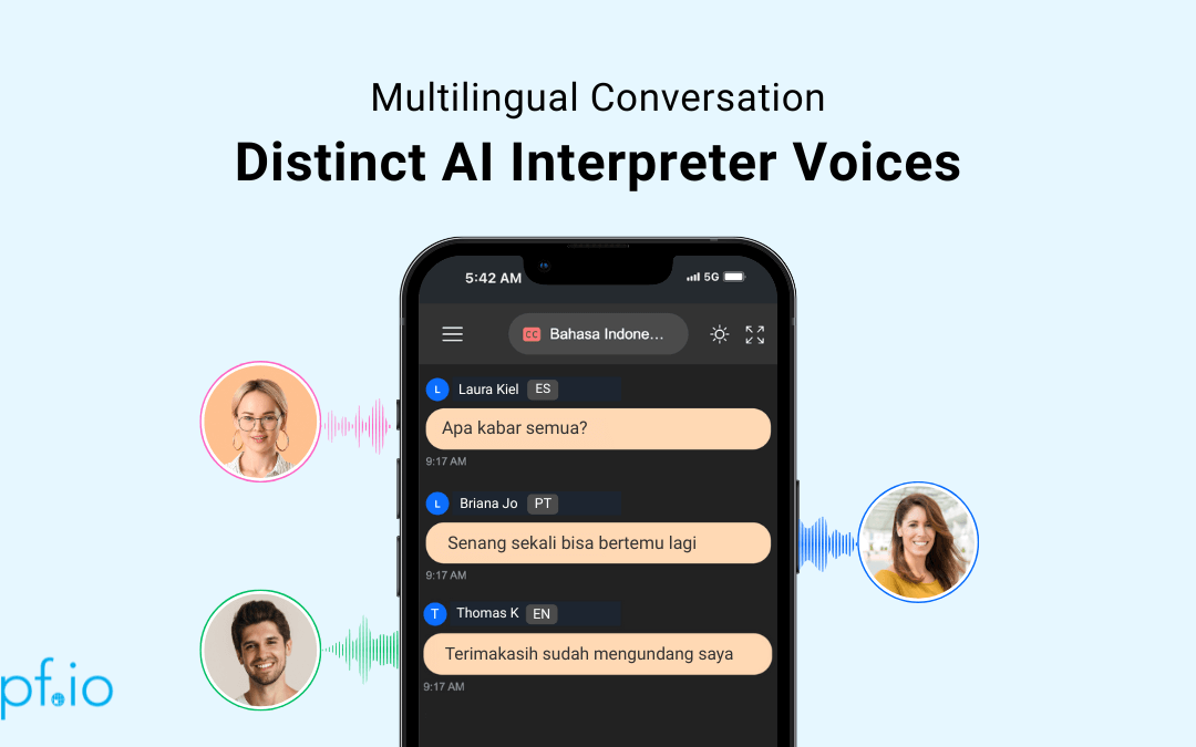 Distinct AI Interpreter Voices: Bring Clarity to Multilingual Conversations