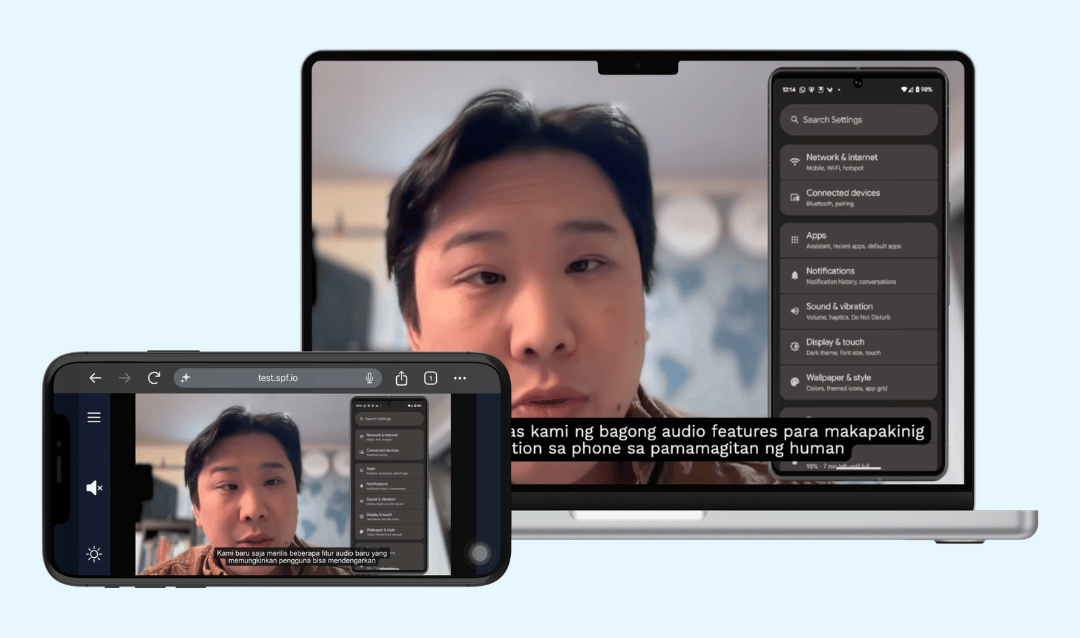 Multilingual Video Playback for Training and Presentations